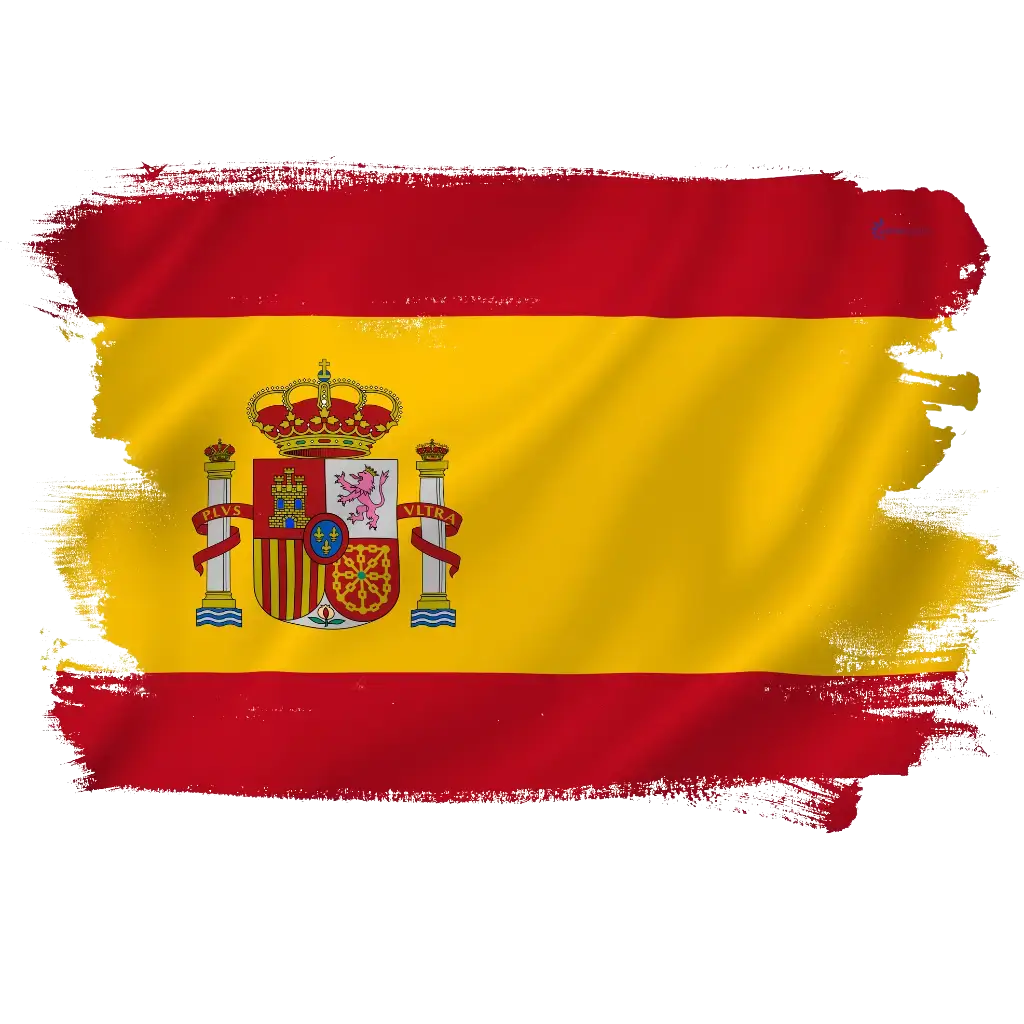 The Spanish flag.